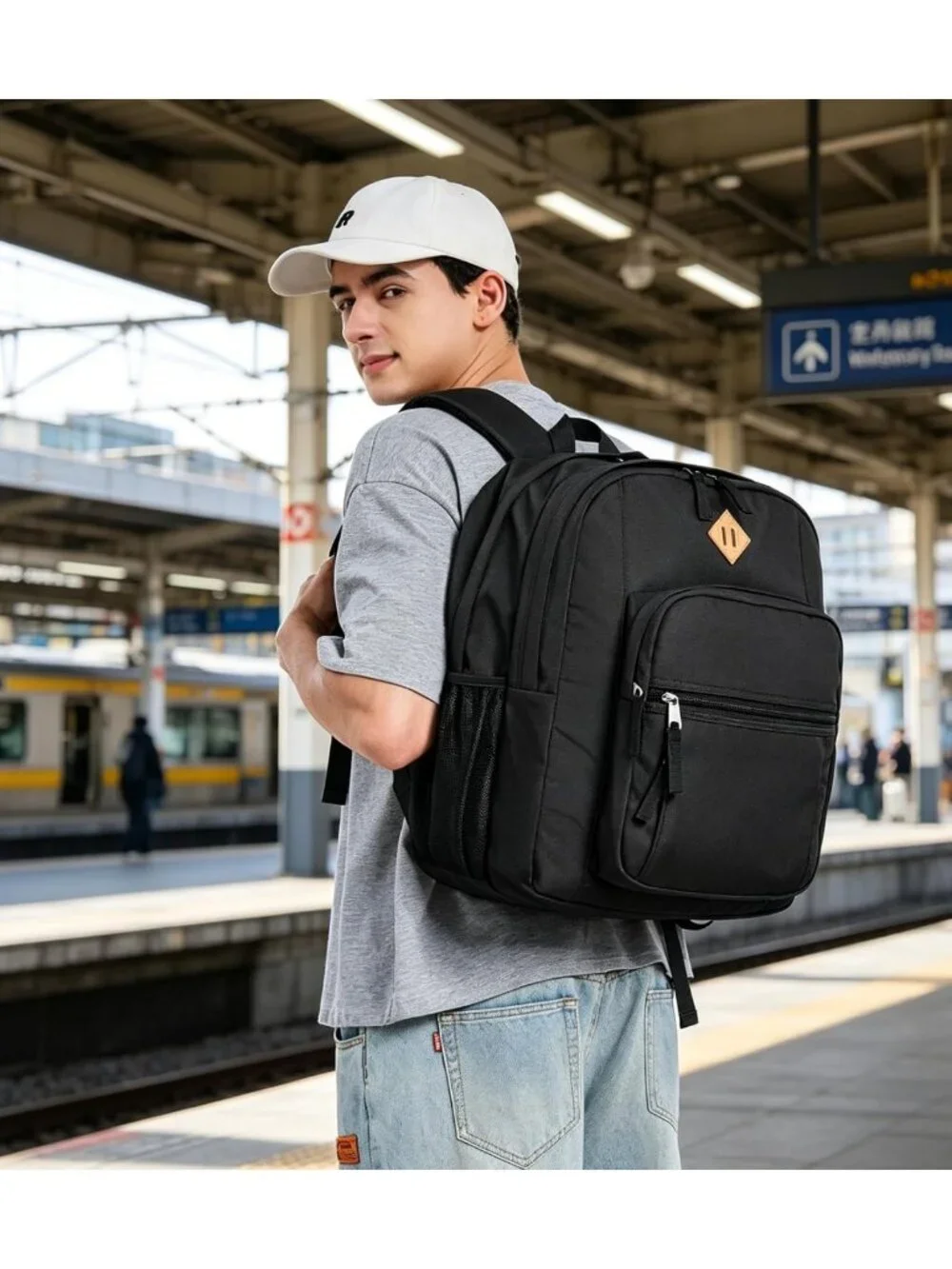 Water-Resistant Large Travel Backpack for Women & Men - Perfect for College